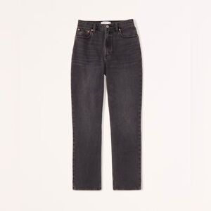 A&F Curve Love Ultra High Rise 90s Straight Jean